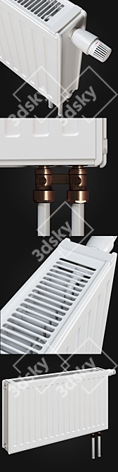 Vogel & Noot Steel Radiator 3D model image 2