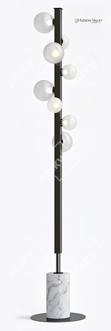 Hudson Valley Mini Hinsdale LED Floor Lamp 3D model image 2