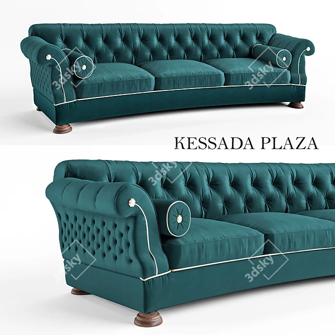 Modular Plasa Sofa by Kessada 3D model image 1