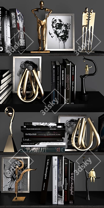 Luxury Home Decor Set 3D model image 2