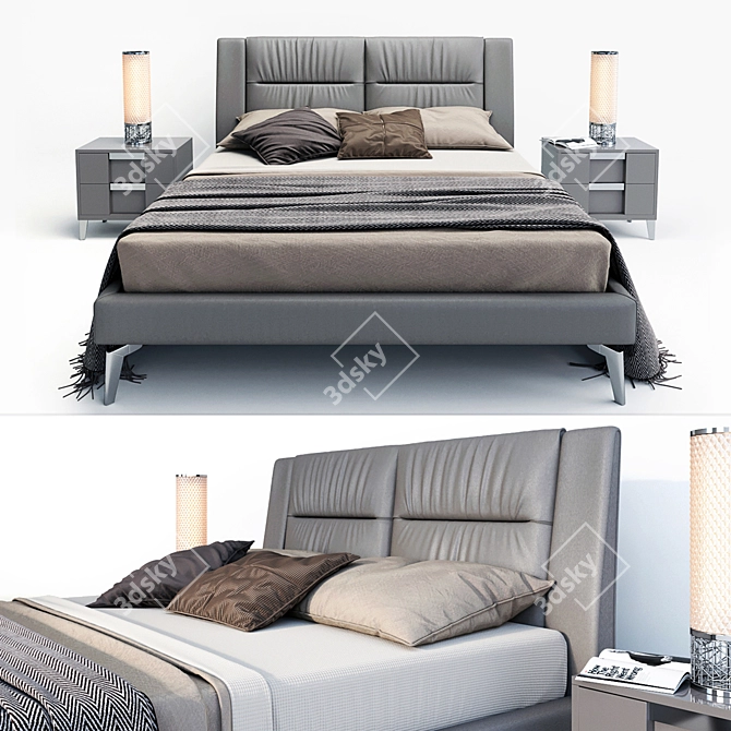Riviera ALF Italia - Eco-Leather 1800 x 2000 Mattress 3D model image 2