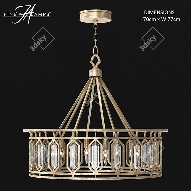 Elegant Fine Art Lamps: Westminster Beauty 3D model image 1
