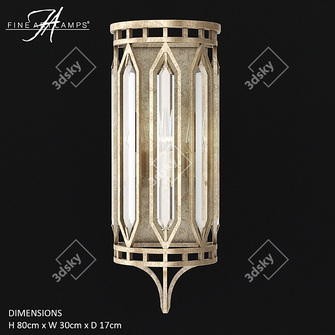 Elegant Westminster Fine Art Lamp 3D model image 1