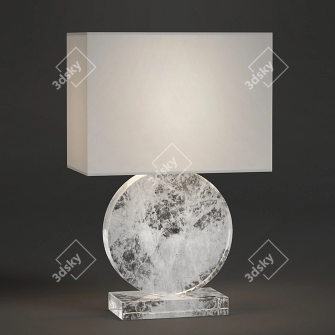 Elegant Pinto Paris Lua Lamp 3D model image 1