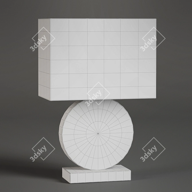 Elegant Pinto Paris Lua Lamp 3D model image 3