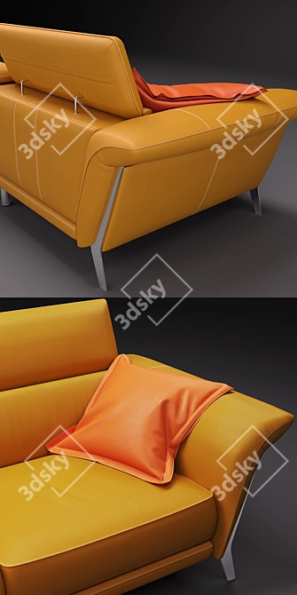 Modern Nicoletti Sofa: Sleek Design & Quality Craftsmanship 3D model image 2
