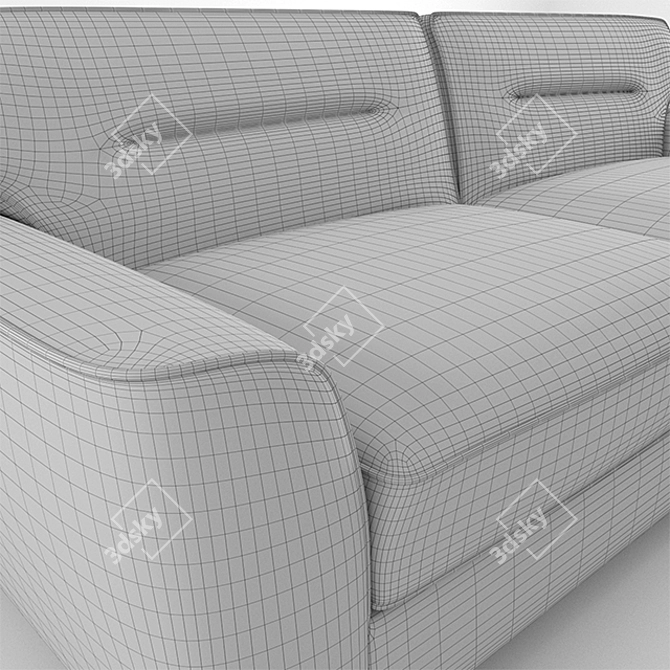 Stockholm Sofa: Modern Romanian Design 3D model image 3