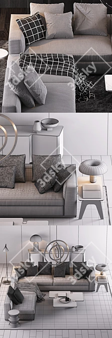 Modern Minotti Set: Ultimate Elegance 3D model image 3