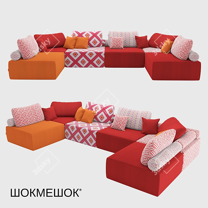 Modular Oasis Sofa Set 3D model image 1