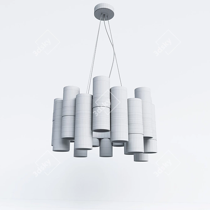 50's Diva Pendant Light 3D model image 3