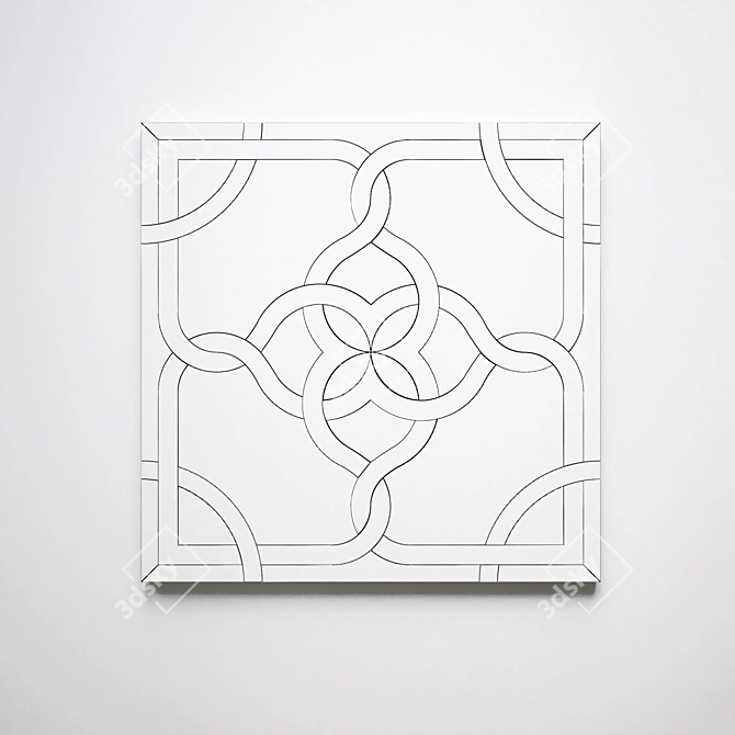 Vintage Oak Parquet Tiles 3D model image 3