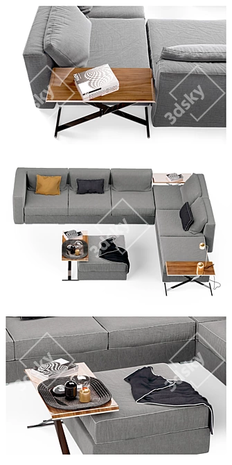 Elevate Your Space: Ananta Class Sofa 3D model image 2
