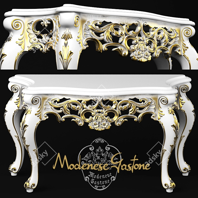 Elegant Console by Modenese Gastone 3D model image 1