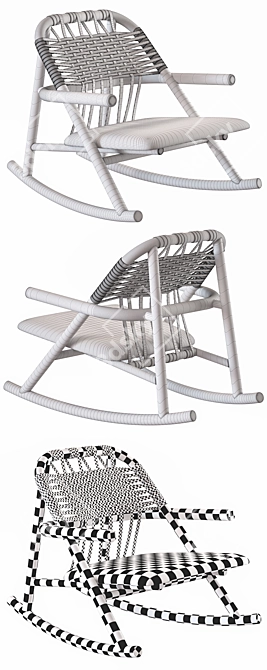 Elegant UNAM 19 Chair by Very Wood 3D model image 2