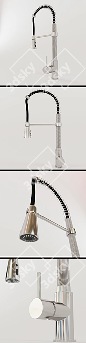 KRAUS KPF-1612: Modern Single Lever Kitchen Faucet 3D model image 2