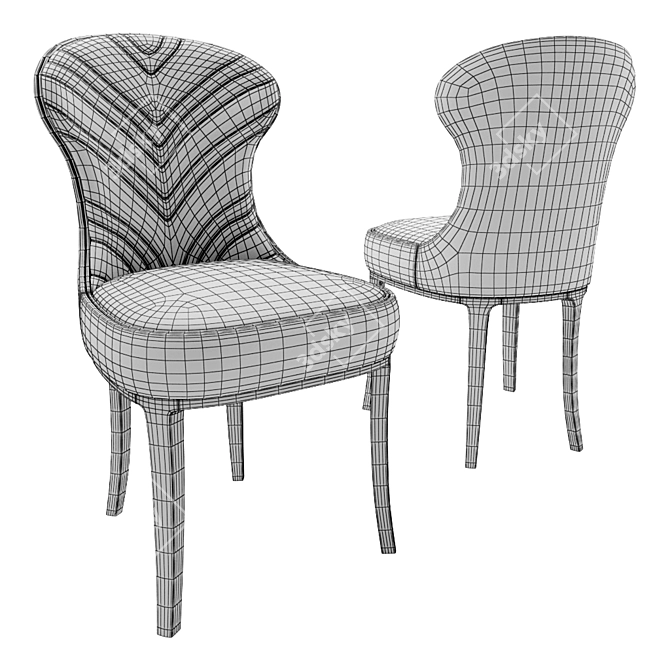 Glamorous Gypsy Rose IPE Cavalli Chair 3D model image 2