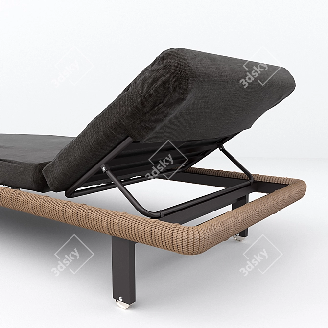 Varaschin Babylon Day-bed and Pouf 3D model image 2