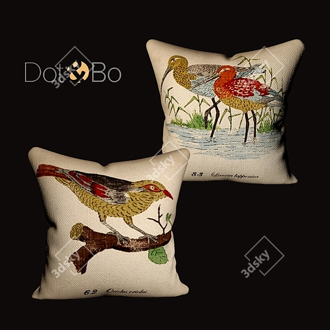 Dot & Bo 6 Decorative Pillows Set 3D model image 2