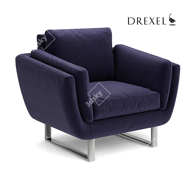 Modern Comfort: Drexel Select Chair 3D model image 2