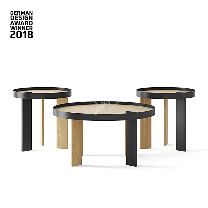 Bruno Coffee Tables: Sleek and Stylish 3D model image 1