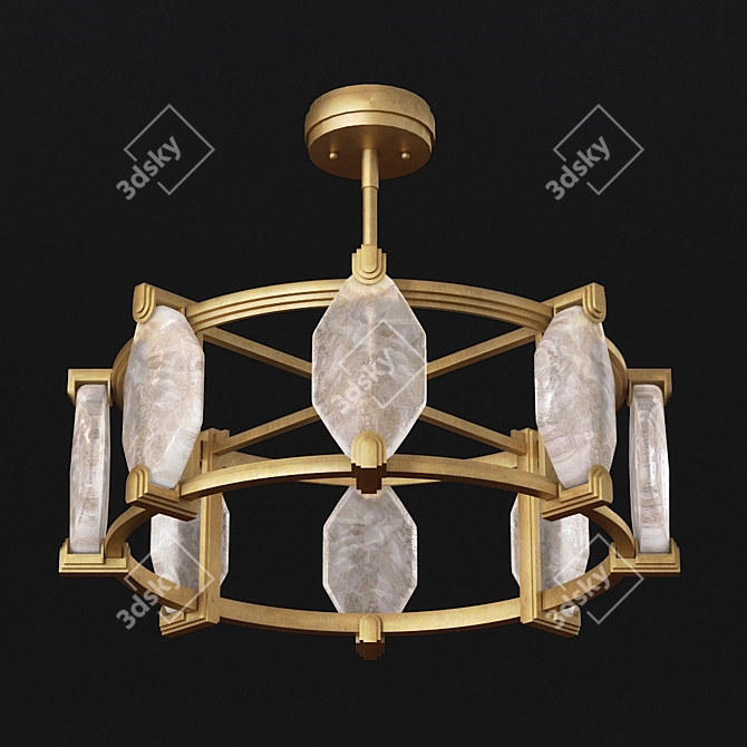 Elegant Paladino Art Lamp 3D model image 1