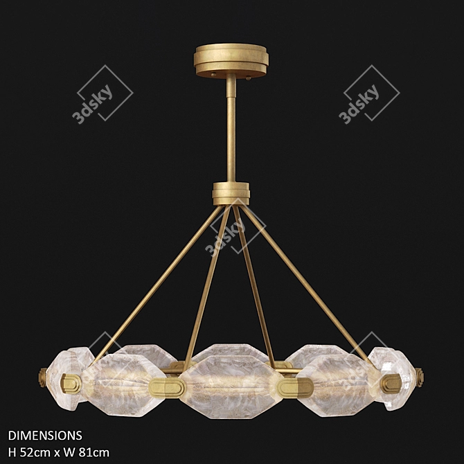 Elegant Allison Paladino Table Lamp 3D model image 1