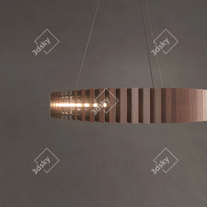 Sleek Kotka Chandelier: H120cm/D120cm 3D model image 3