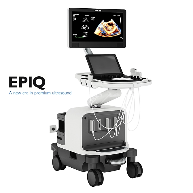 Advanced Ultrasound System: Philips EPIQ 7 3D model image 1