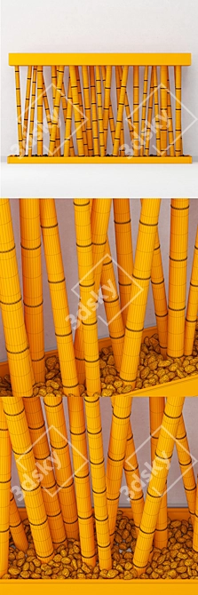 Bamboo Decor Set | №15 3D model image 1
