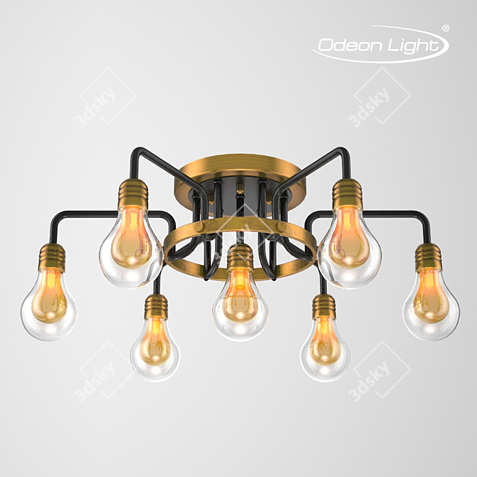 Elegant Alonzo 7-Light Chandelier 3D model image 1