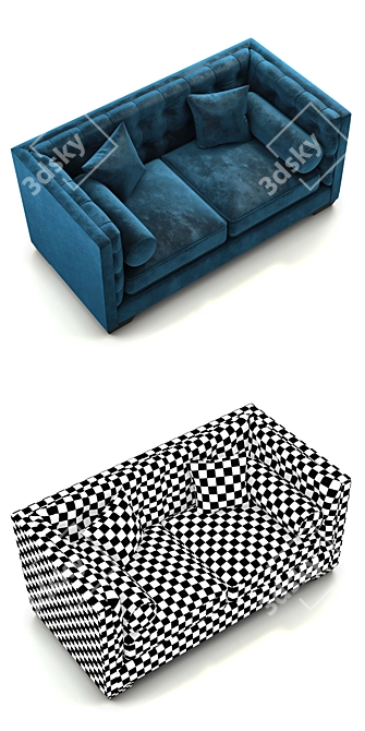  Modern Benito Sofa: Stylish and Comfortable 3D model image 3