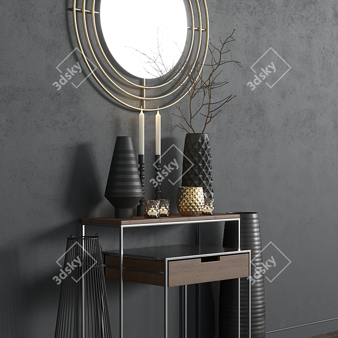 CB2 Mesh Smoothing Decor Set 3D model image 2