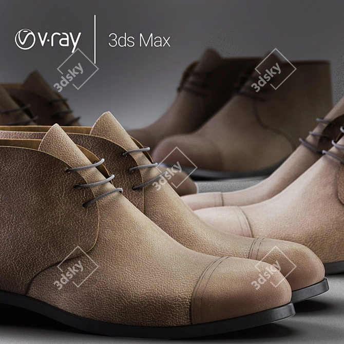 PolyGod Shoes - Low Poly 3D model image 1