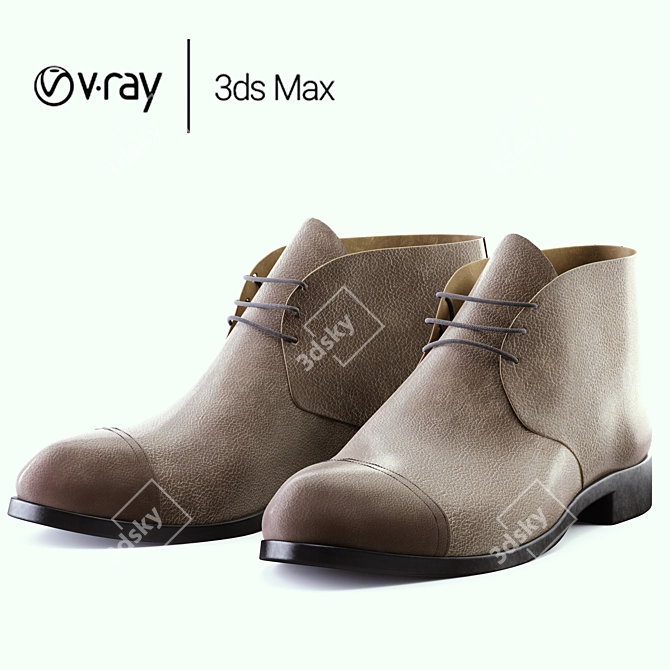 PolyGod Shoes - Low Poly 3D model image 2