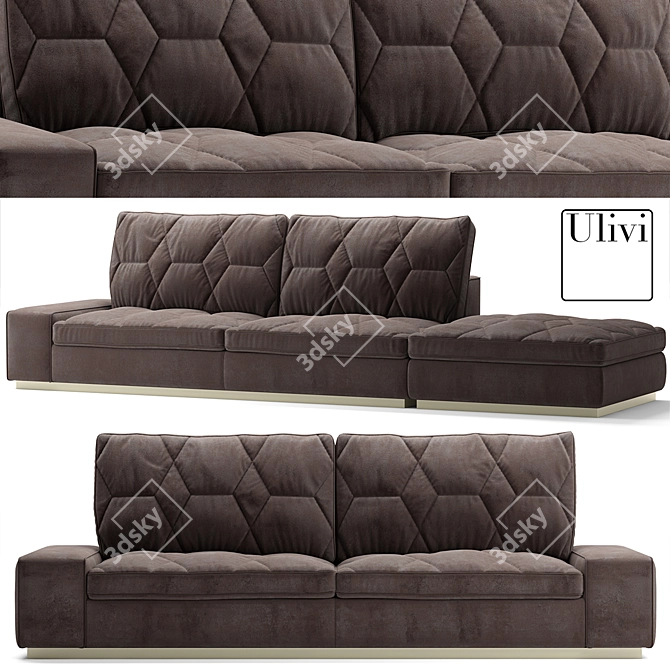 Ulivi Cesar Sofa 3D model image 1