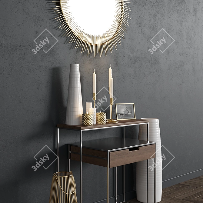 CB2 Mesh Smoothing Decor Set 3D model image 2