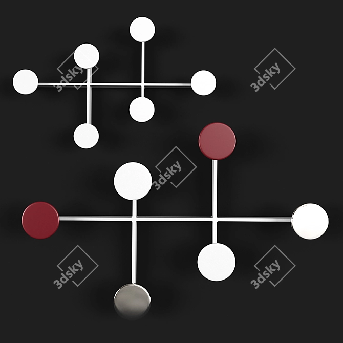 Minimalist Afteroom Coat Hanger 3D model image 2