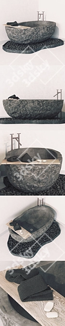 Smooth Bath Stone for 3D Max 3D model image 2