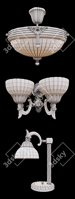 Elegant Afrodita Light: Illuminate Your Space 3D model image 3