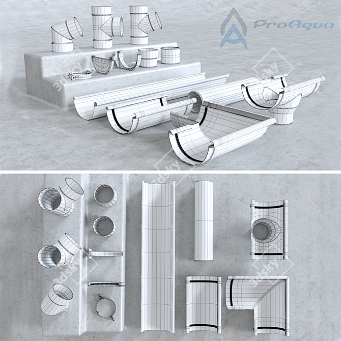 ProAqua Rainwater System 3D model image 3