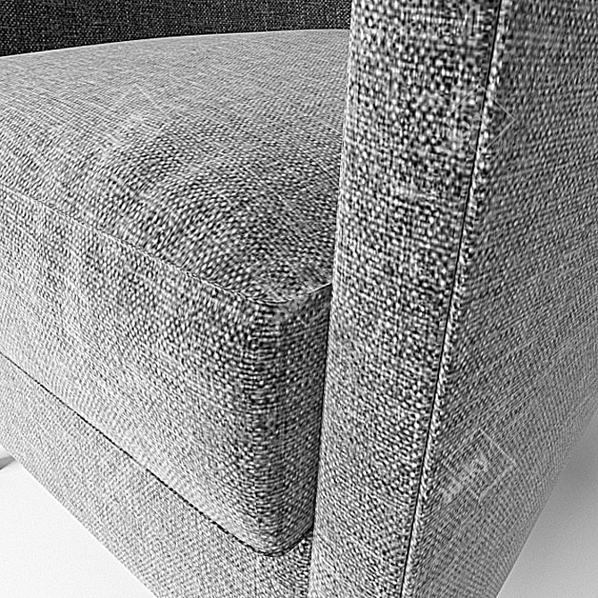 Comfort Lounge Armchair 3D model image 3