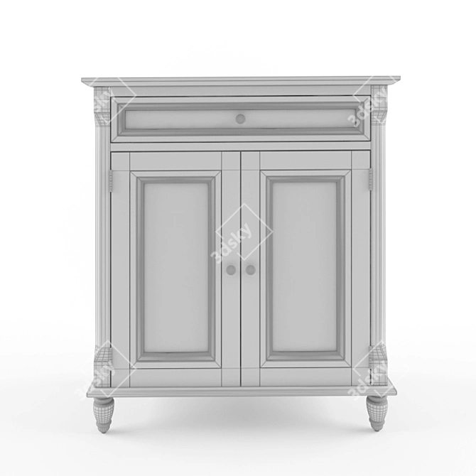 Darby Home Co Durgan Accent Cabinet: Elegant Storage Solution 3D model image 3