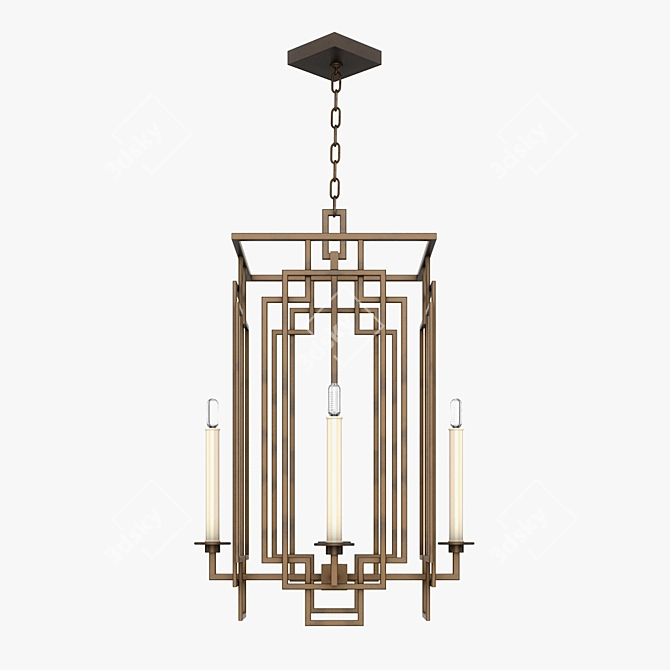 Cienfuegos 889040: Elegantly Crafted Fine Art Lamp 3D model image 1