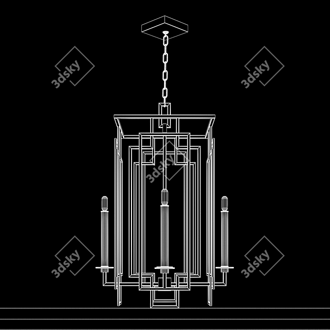 Cienfuegos 889040: Elegantly Crafted Fine Art Lamp 3D model image 3