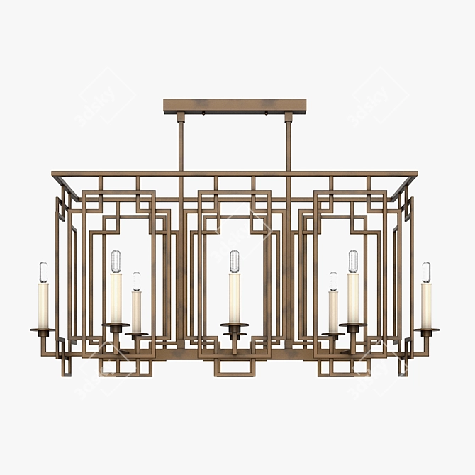 Elegant Cienfuegos Fine Art Lamp 3D model image 1