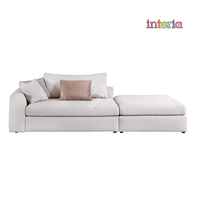 Comfy 3-Seater Sofa 3D model image 3