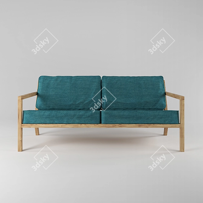 Title: Woodwerk Aspen Sofa 3D model image 2