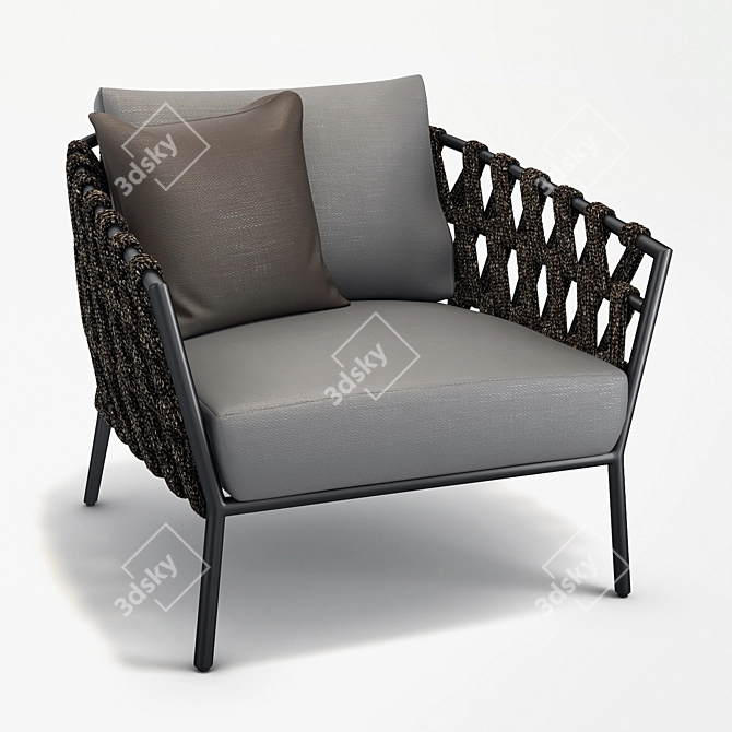 Vincent Sheppard Leo Lounge Chair - Contemporary Comfort for Stylish Spaces 3D model image 1