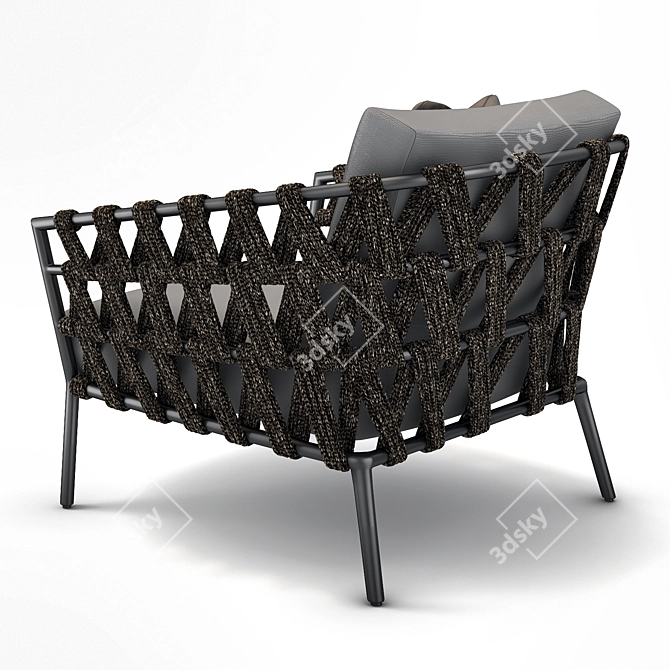 Vincent Sheppard Leo Lounge Chair - Contemporary Comfort for Stylish Spaces 3D model image 2
