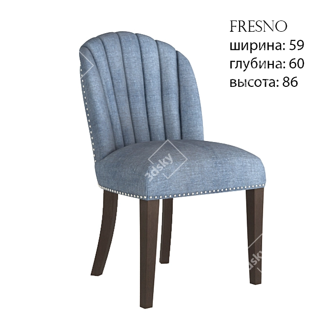 Fresno Essential Chair 3D model image 1